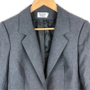 Personal Petites Classic Gray Women's Blazer